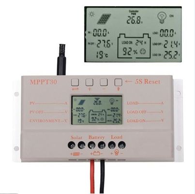 قیمت خوب 12 ولت/24 ولت 30 آمپر MPPT کنترل کننده شارژ خورشیدی 380 وات برای کنترل سیستم خورشیدی آنلاین