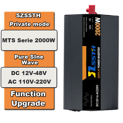 قیمت خوب اینورتر خورشیدی موج سینوس خالص 2000 ولت 12 ولت/24 ولت تا 110 ولت/220 ولت آنلاین