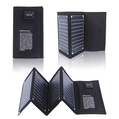 قیمت خوب سلول انرژی خورشیدی 20 وات پنل خورشیدی تاشو آسان حمل وزن سبک کمپینگ پنل های خورشیدی آنلاین