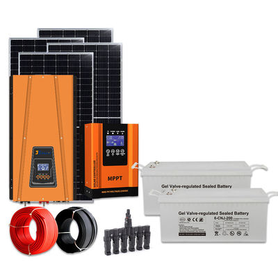 OEM ODM 3Kw کیت سیستم خورشیدی با ذخیره باتری و پانل های سیلیکون تک کریستال