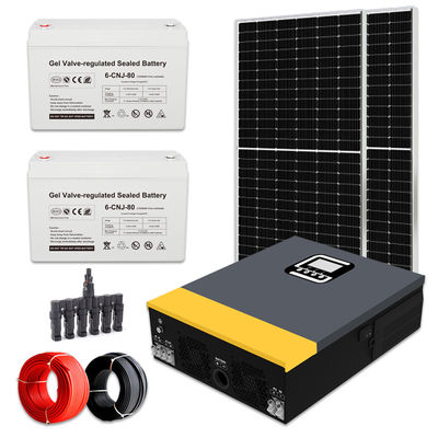 1kW سیستم انرژی خورشیدی بدون شبکه با پانل خورشیدی سیلیکون تک کریستال