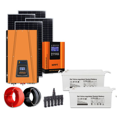 قیمت خوب کیت کامل سیستم خورشیدی 8 کلووایت یک فاز تنظیم شده ولتاژ AC از شبکه آنلاین