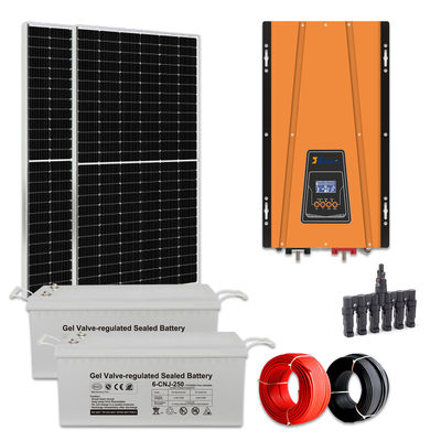 قیمت خوب خانه 2KW سیستم پنل خورشیدی کامل از شبکه کیت خورشیدی با 48VDC باتری نصب زمین آنلاین