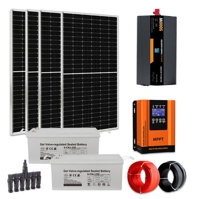 5KW همه در یک سیستم انرژی خورشیدی کامل از شبکه کیت های انرژی خورشیدی برای خانه ها