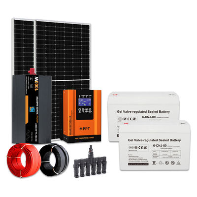قیمت خوب سیستم تولید برق خورشیدی غیر شبکه ای 1KW هیبرید باتری GEL انرژی خورشیدی برای مسکونی آنلاین