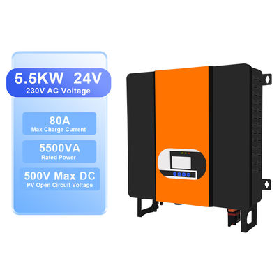کنترل کننده خورشیدی MPPT 48 ولت DC به 110 ولت 220 ولت 230 ولت inverter هیبریدی خالص موج سینوس خورشیدی برای تبدیل قدرت