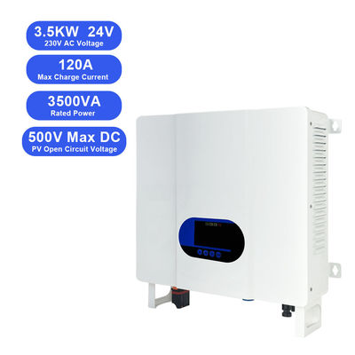 کنترل کننده خورشیدی MPPT 3KW 24V تا 110V 220V 230V همه در یک اینورتر هیبریدی برای باتری های اسید سرب