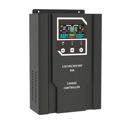 قیمت خوب 80A MPPT کنترل کننده پنل خورشیدی صفحه LCD کنترل کننده شارژ باتری خورشیدی آنلاین