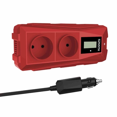 قیمت خوب اینورتر برق خودرو 300 وات 12 ولت موج سینوسی خالص با دو خروجی AC و 2 پورت USB برای لپ تاپ/دستگاه ها 167*87*44 میلی متر USB A و Type C 5V/3A آنلاین