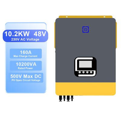 قیمت خوب اینورتر هیبریدی خورشیدی 10.2 کیلووات 48 ولت با MPPT و WiFi آنلاین