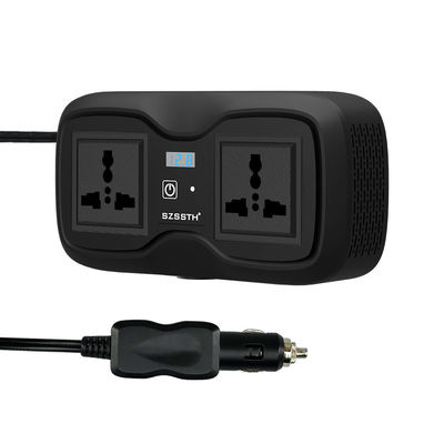 قیمت خوب اینورتر 200 وات GaN و شارژر سریع 100 وات PD 12 ولت تا 110 ولت/220 ولت تغییر موج سینوس AC + دو USB-A / C آنلاین