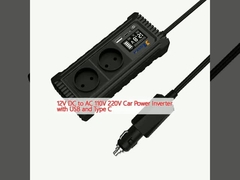 12 ولت DC به AC 110 ولت 220 ولت موتور برق خودرو با USB و نوع C