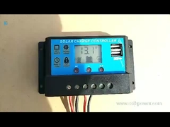 12 ولت 24 ولت 30 ولت 20 ولت 20 ولت 10 آمپر کنترل کننده شارژ خورشیدی PWM 2 USB کنترل کننده MCU 5 ولت 2 ولت